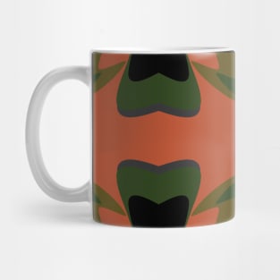 seamless pattern with leaves and flowers doodling style Mug